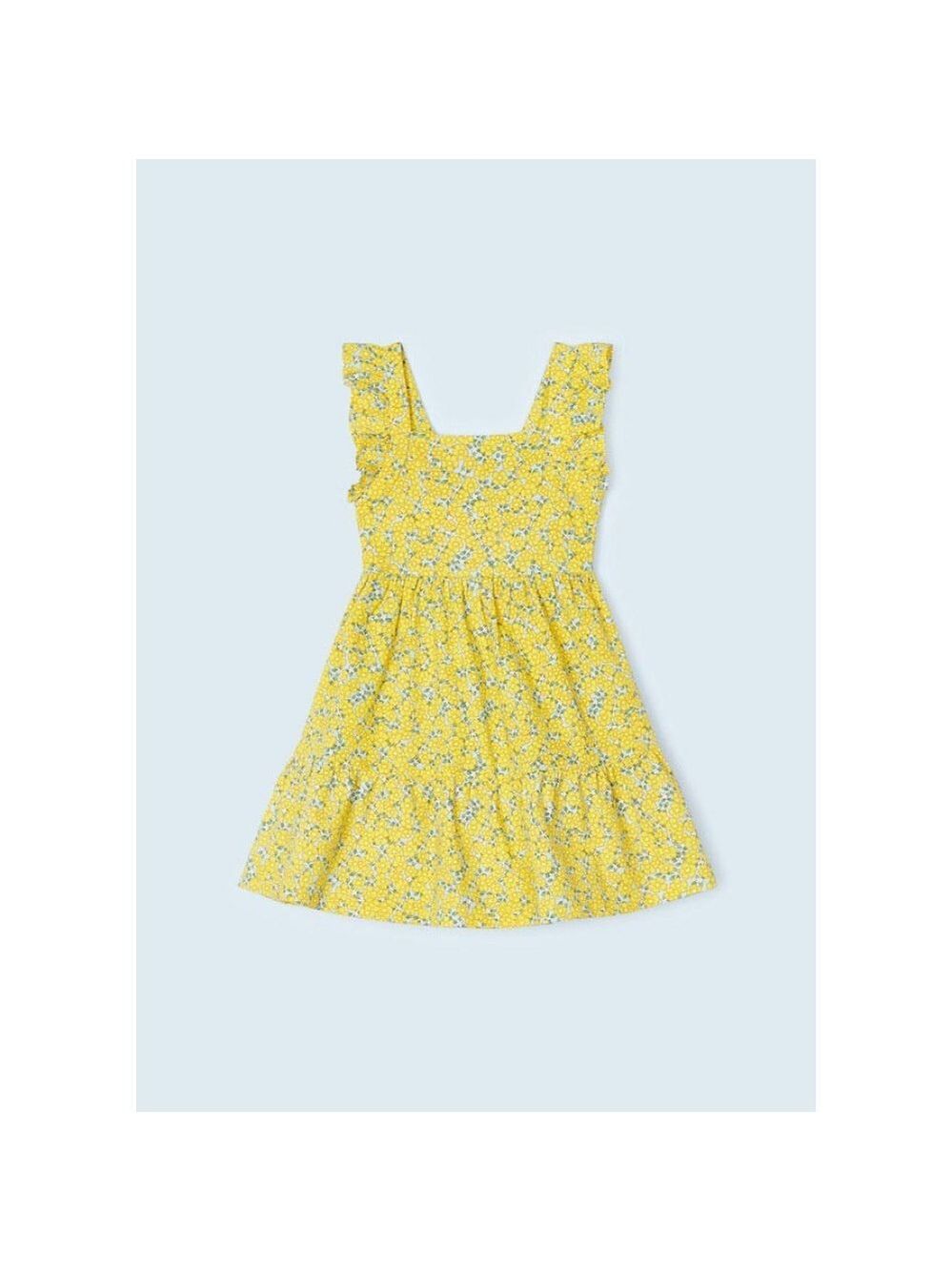 Size 8 Girls Mayoral Sunny Yellow Floral Dress